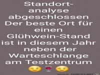 Super Standort fr Glhweinstand