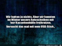 Kassettenh�llen waren hilfreich