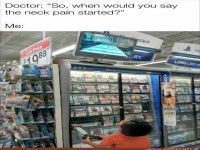 Nackenschmerzen haben fr�h angefangen