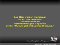 Das lter werden merkt man daran