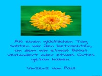 Als einen glcklichen Tag.