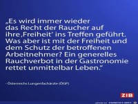 es wird immer wieder das recht der Raucher