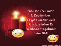 1. September - Weihnachten steht vor der Tür