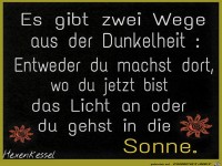 Es gibt zwei Wege