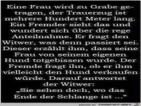 Frau wird zu Grabe getragen