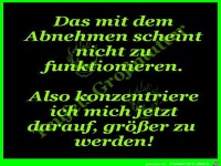 Das mit dem Abnehmen scheint nicht zu funktionieren