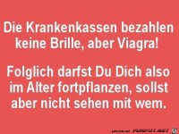 Krankenkassen bezahlen keine Brille