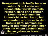 Lächeln im Unterricht