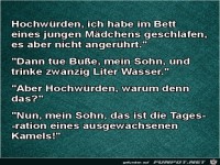 trinke 20 Liter Wasser....