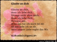 Gedicht - Glaube an dich