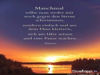 manchmal sollte man