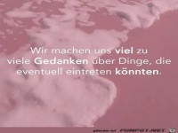 Sich Gedanken machen