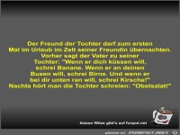 Der Freund der Tochter darf zum ersten Mal im Urlaub im...