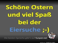 Frohe Ostern mit lustigem Spruch
