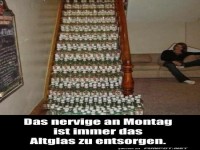 Glas-Akrobatik am Montagmorgen