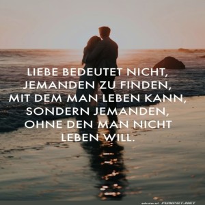 herz-Bild: Liebe ist, am Meer zu kuscheln