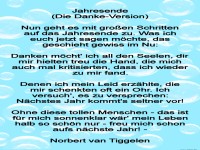 jahresende Danke