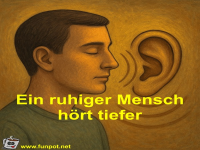 Ein ruhiger Mensch h�rt tiefer