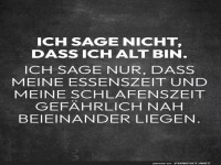 Wann Essen und Schlaf eins werden