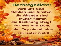 Herbst: Die Rechnung steigt, ich nicht!