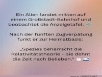 Ein Alien und die Zeitdehnungsmaschine