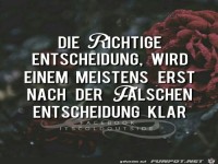 Die richtige Entscheidung
