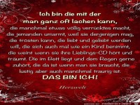 Ich bin die mit der man ganz oft lachen kann