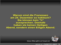 Warum sind die Franzosen am 24