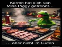 Kermit kocht nach Trennung von Miss Piggy