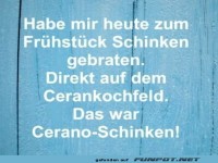 Lustiger Schinken-Fr�hst�ckswitz