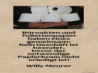b�rokraten und toilettenpapier
