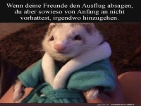 Gem�tlicher Tag im Bademantel