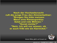 Nach der Hochzeitsnacht ruft die junge Frau den...