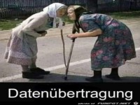 Daten�bertragung damals