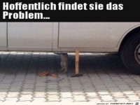 Der Mechaniker arbeitet dran