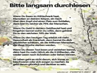 Bitte langsam durchlesen