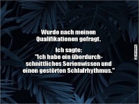 Experten f�r Serien und Schlafmangel gesucht!