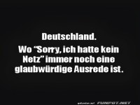 Kein Netz: Deutsche Ausrede-Level!