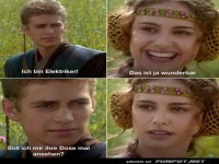 Der charmante Elektriker-Dialog