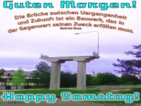 Eine Br�cke ins Nirgendwo am Morgen