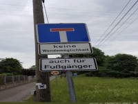 Verkehrszeichen f�r Fu�g�nger