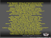 Zwei Betagte leben in einem Seniorenheim