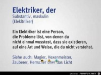 Elektriker, der