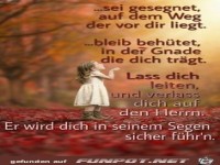 Sei gesegnet auf dem Weg der vor dir liegt