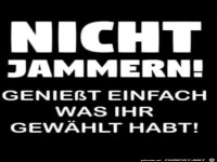 Nicht jammern
