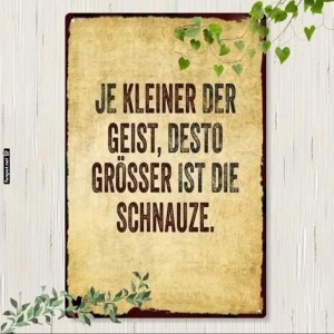 herz-Bild: Humorvoller Spruch über Intelligenz und Reden