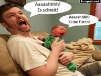 Wenn Papa und Baby die Schreikunst meistern