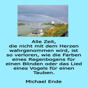 herz-Bild: alle zeit, die nicht mit dem herzen