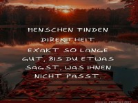 Direktheit: Eine ungewollte Achterbahnfahrt