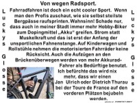 Von wegen Radsport